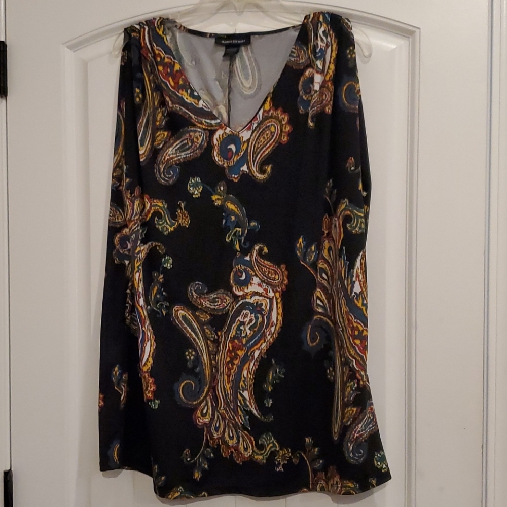 Paisley multi colored blouse